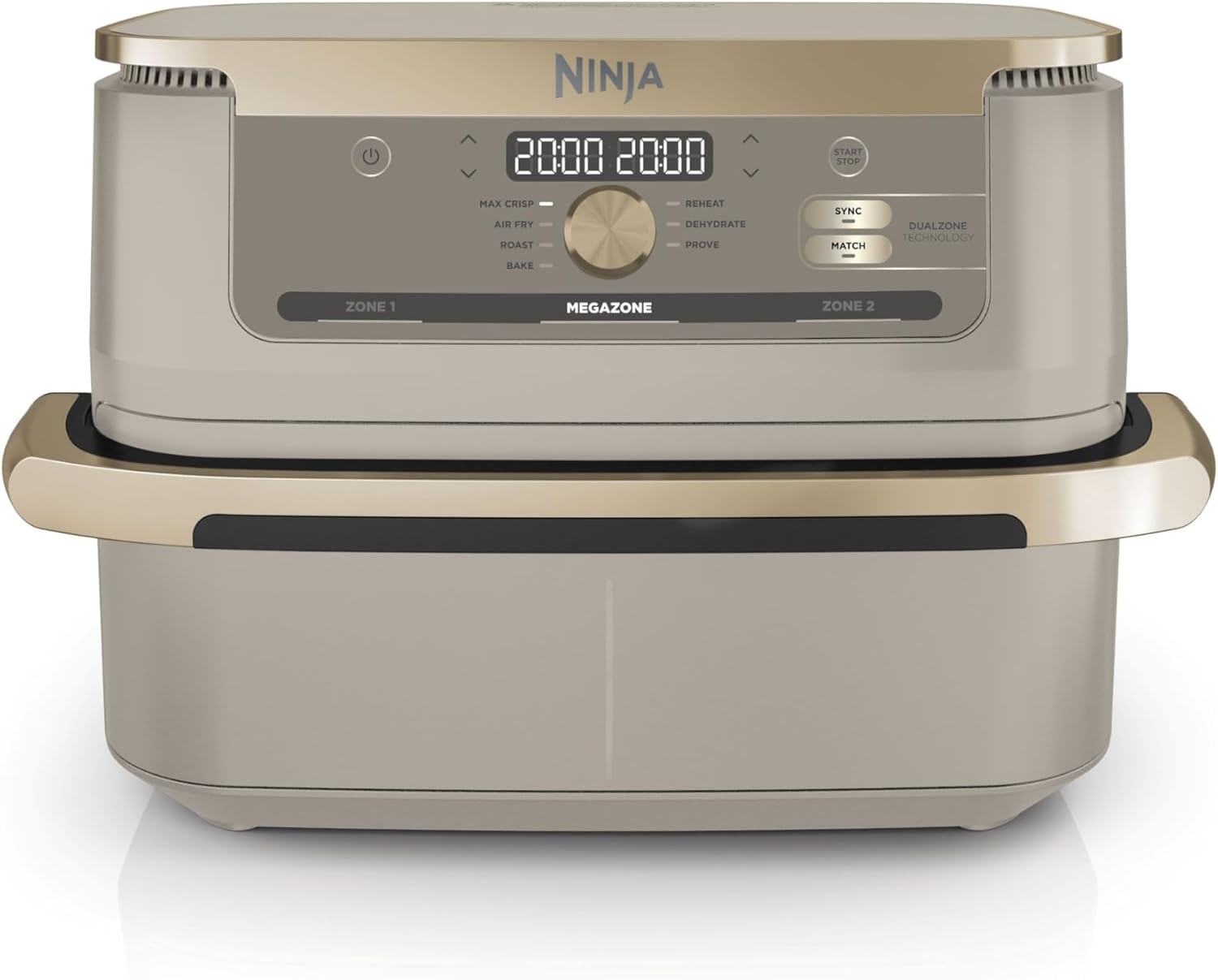 Ninja Foodi FlexDrawer Freidora de Aire, Dual Zone Con Separador Extraíble