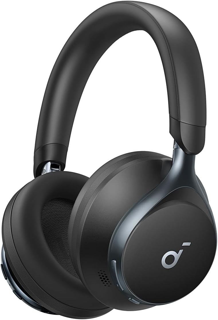 Soundcore Space One Auricules de Diadema Bluetooth Inalámbricos con Cancelación Activa de Ruido Adaptativa de Anker